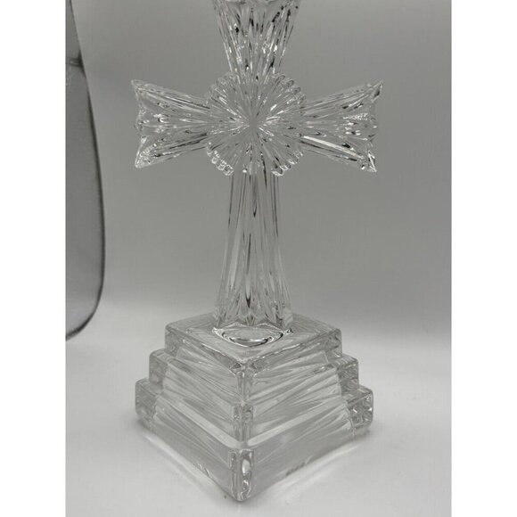 Lenox Other - VTG Lead Crystal Lenox "Wedding Promises" Treasures Cross Figurine Germany 8" H
